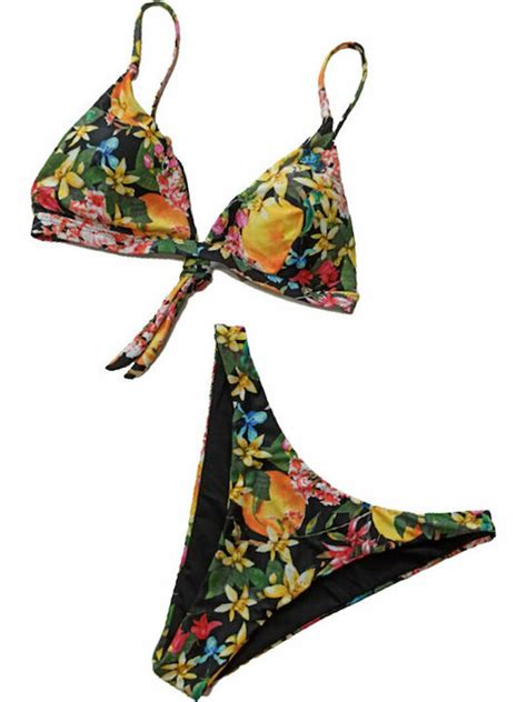 Blu4u Set Bikini Floral Navy Μπλε 2135791 04 Skroutz gr