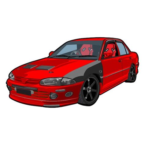 Premium Vector Red Car