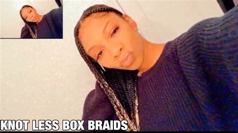 Knot Less Box Braids Tutorial Youtube