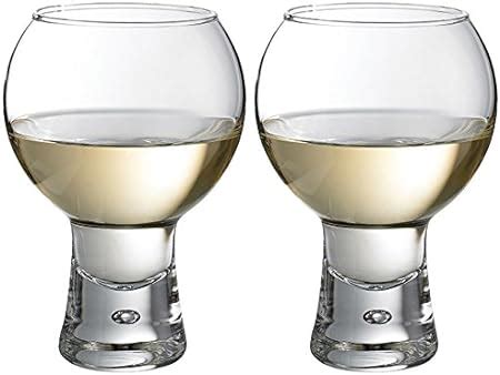 Set Of Cl Thick Stem Modern Wine Glasses Amazon Co Uk Kitchen Home