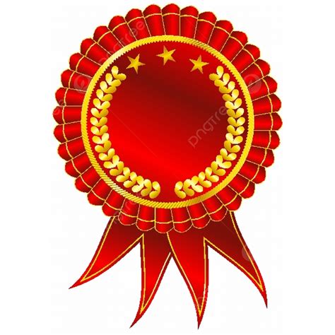 Award Rosette Clipart Vector Blank Award Ribbon Rosette Isolated On