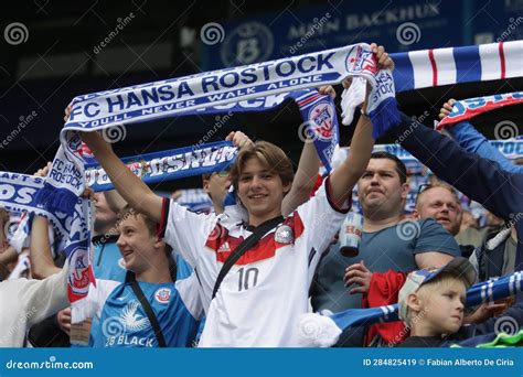 Rostock Deutschland 22 July 2023 Hansa Rostock Fans During F C