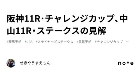 阪神11r･チャレンジカップ、中山11r・ステークスの見解｜せきやうまえもん