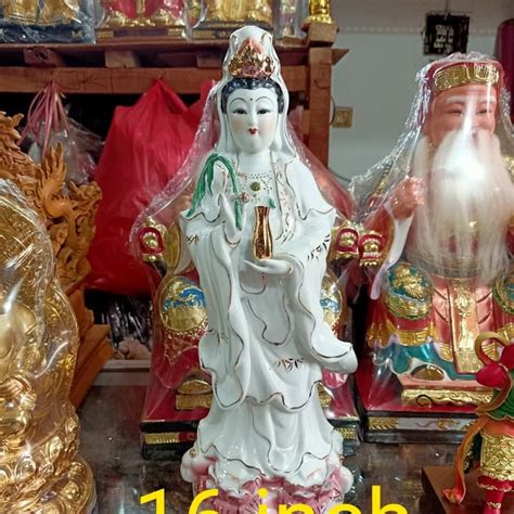 Jual Mars Venus Patung Dewi Kwan Im Guan Yin Berdiri Inch Keramik