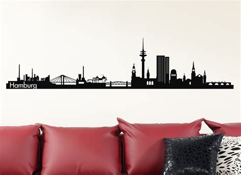 Wandtattoo Wandsticker Wandaufkleber Skyline M Nchen Dortmund K Ln