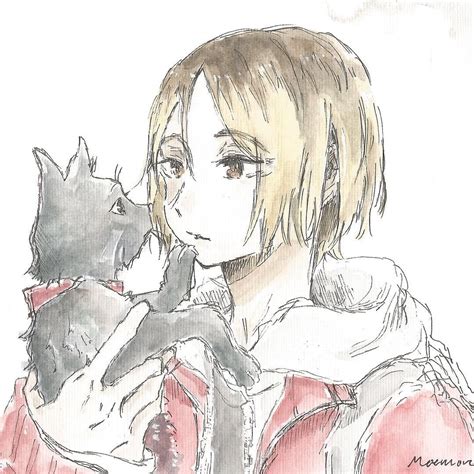 Haikyuu Kenma And Cat Haikyuu Anime Kenma