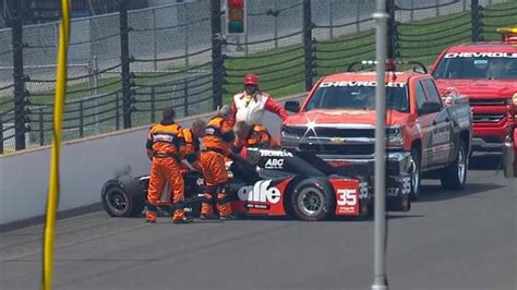 Alex Tagliani Crash Indy 500 Qualifying YouTube