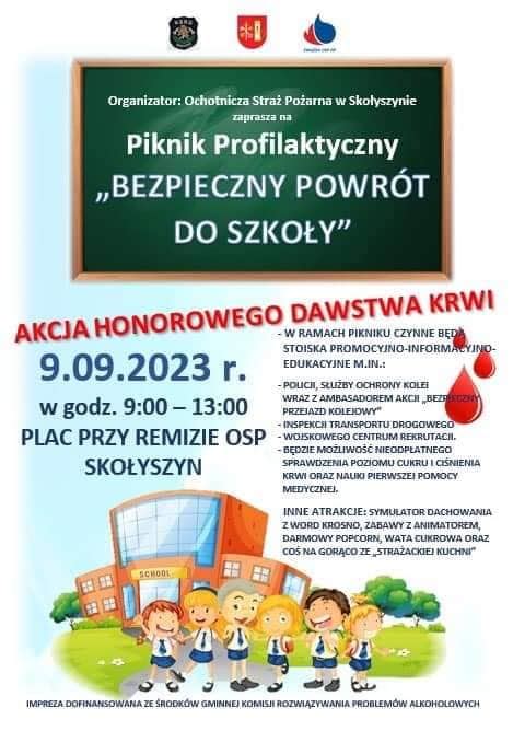 Piknik Profilaktyczny Bezpieczny powrót do szkoły w Skołyszynie 09 09