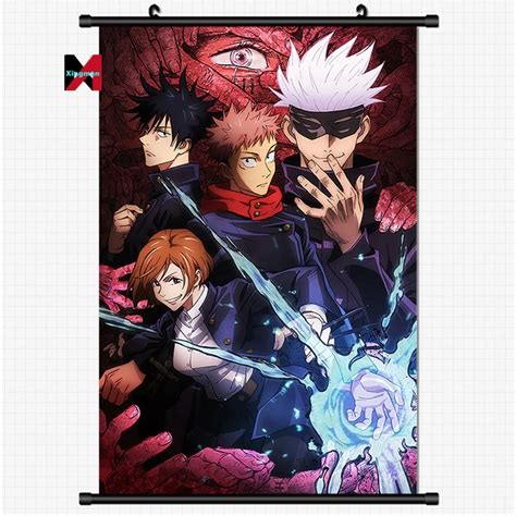 Wall Scrolls Itadori Yuji Gojo Satoru Jujutsu Kaisen Manga Printing