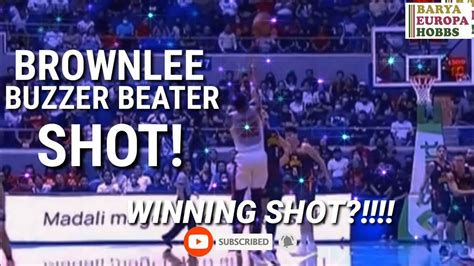 Justin Brownlee Hit A Buzzer Beater Shot Ginebra Vs Bay Area Dragons