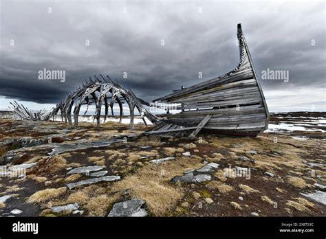 Norway Vardo Wooden Monument Stock Photo Alamy