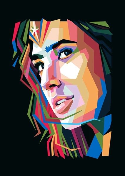 Gal Gadot Pop Art Style Posters And Prints By Cholik Hamka Printler