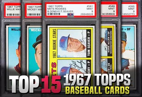 The Best 1967 Topps Baseball Cards Highest Selling Prices