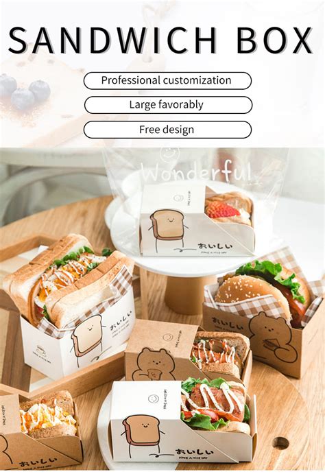 Custom Sandwich Paper Box - Premium & Customizable Packaging - LOKYO