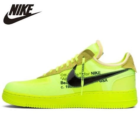 Nike Air Force 1 OFF WHITE OW New Arrival Men Skateboarding Shoes ...