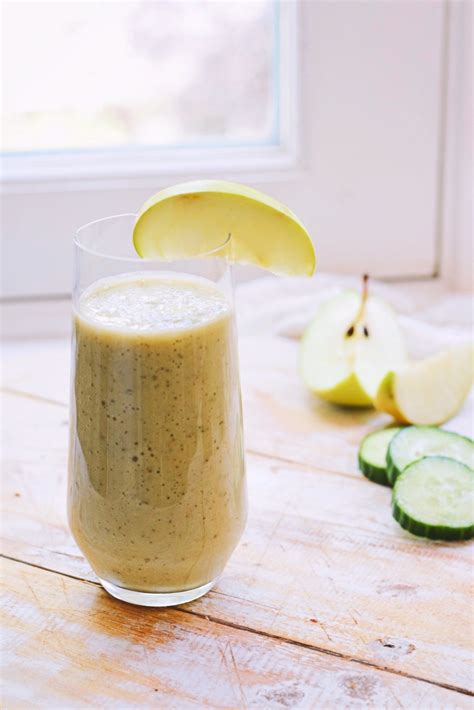 Groene Smoothie Avocado Komkommer Smoothie Healthy Wanderlust