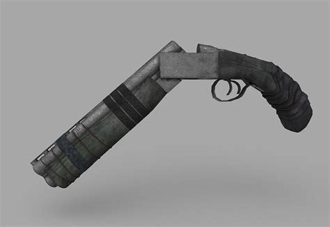 Double Barreled Homemade Sawn Off Shotgun Free Vr Ar Low Poly 3d Model Cgtrader