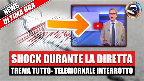 Terremoto SHOCK DURANTE LA DIRETTA DI UN TG TREMA TUTTO TELEGIORNALE