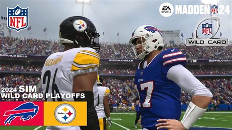 Madden 24 Buffalo Bills Vs Steelers Wildcard Playoff Game Full