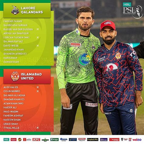 Cricket World Live Lahore Qalandars Vs Islamabad United 1st Match