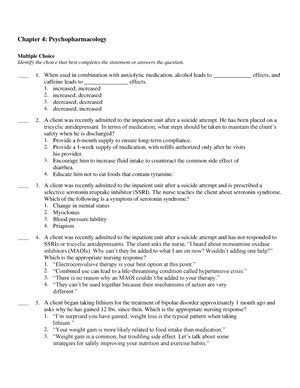 Psych Test Bank Chapter Ethical And Legal Issues Chapter