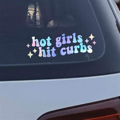 Amazon X Hot Girls Hit Curbs Vinyl Decal Water Bottle Sticker