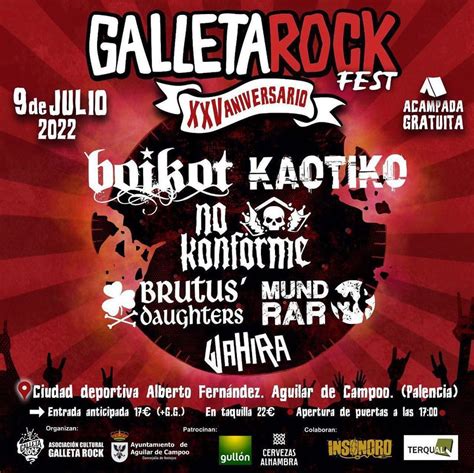 Galleta Rock 9 De Julio Aguilar De Campoo