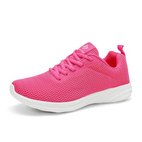 Dream Pairs Dream Pairs Womens Rider Fuchsia Mesh Running Tennis