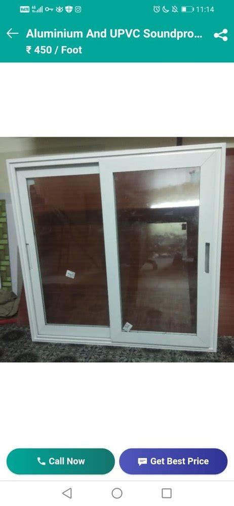 Powder Coating White Aluminium Sliding Windows For Home Office Or