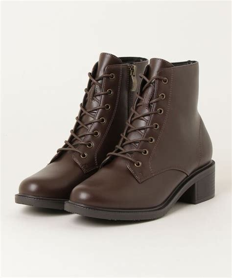 Abc Mart（エービーシーマート）の「abc Select エービーシーセレクト Lace Up 4 5 レースアップブーツ 4 5 W3032 Dk Brown（ブーツ）」 Wear