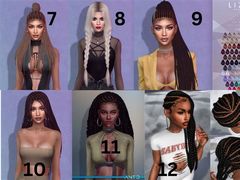 Simciety S CC Finds BRAIDED ALPHA HAIRSTYLES FOR FEMALE SIMS