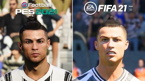 Pes Vs Fifa Player Faces Comparison Hd Youtube