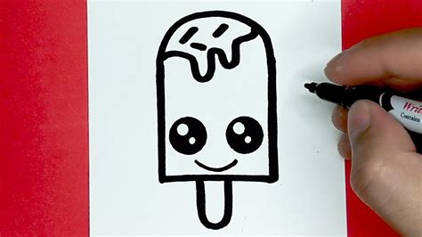 How To Draw A Cute Ice Cream Things To Draw Youtube