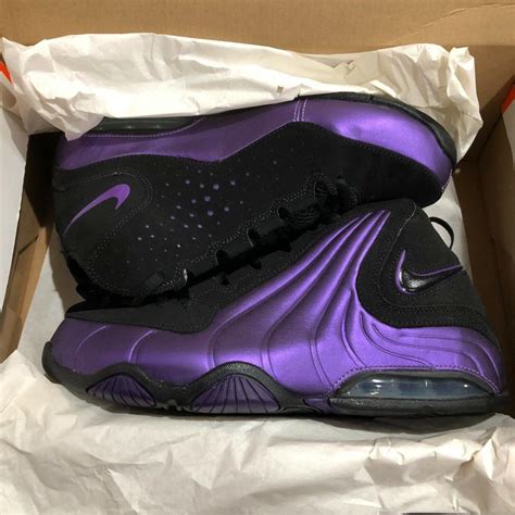 Nike Air Max Wavy Black Eggplant Basketball Shoes GS Size 6Y BV1342 001