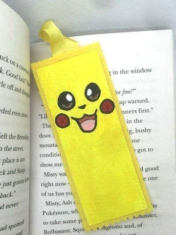 Pikachu Bookmark Pokemon Bookmark Pokemon Reading Book Etsy UK