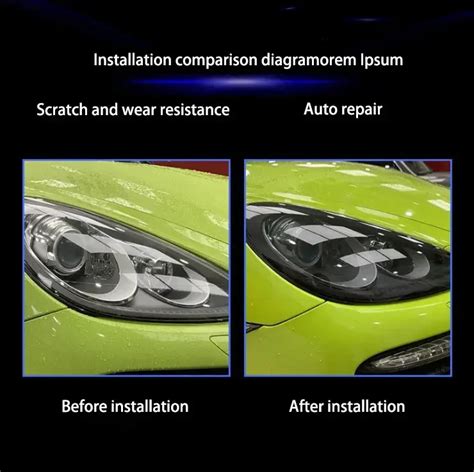 Wholesale Tph Headlight Tint Film Car Lamp Protection Film With Free