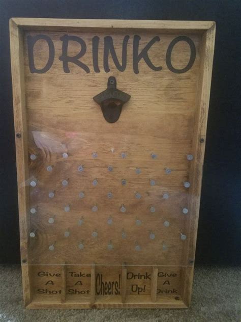 Drinko Plinko Bottle Opener Game Etsy Bottle Cap Crafts Beer