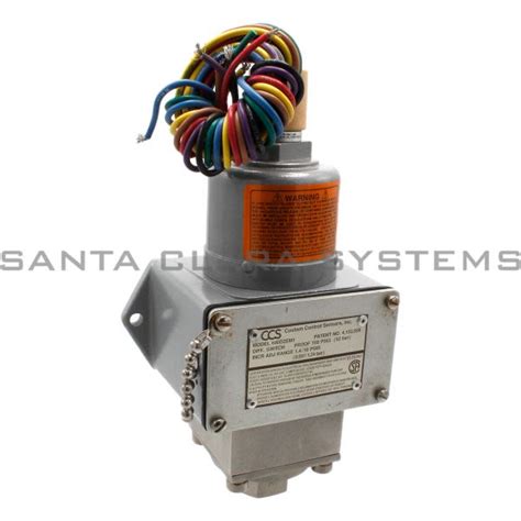 646DZEM1 Custom Control Sensors Pressure Switch Santa Clara Systems