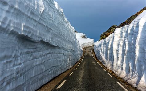 Wallpaper Sunlight Landscape Snow Winter Road Ice