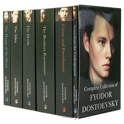 Complete Collection Of Fyodor Dostoevsky 6 Books Set Fiction Paper