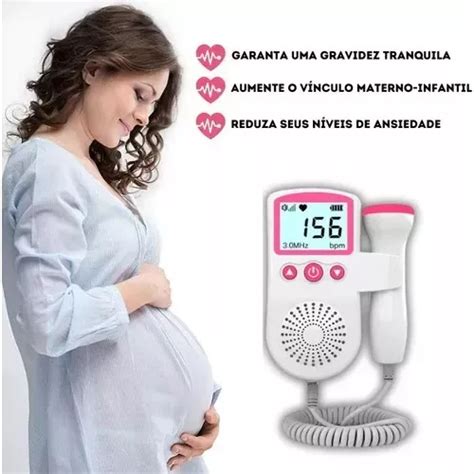 Fetal Doppler Monitor Sonar Ultrassom Ouvir Batimentos Bebe