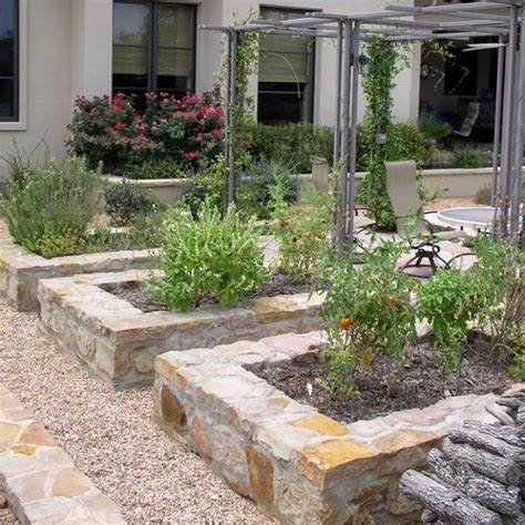 Stone Flower Beds Designs