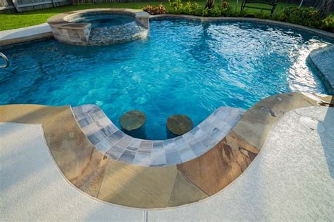 Swim Up Bar Sunken Swimming Pool Bar Builders North Houston