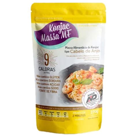 Macarrão De Konjac Tipo Cabelo De Anjo Massa Mf 270g