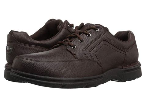 Rockport Eureka Plus Mudguard Mens Shoes Dark Brown Nubuck Rockport All Black Sneakers Men