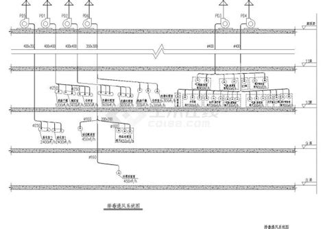 上海某大学多层实验室空调排毒全套施工设计cad图土木在线