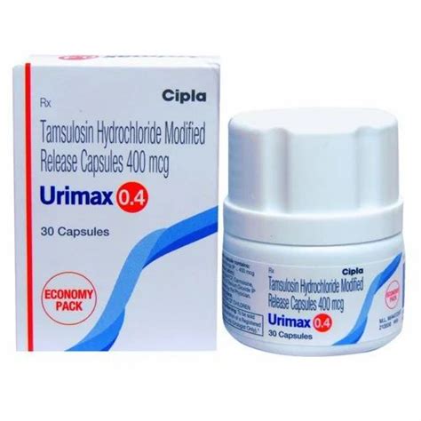 Tamsulosin 0 4 Mg Urimax 0 4 Capsule MR Cipla Ltd At Rs 367 Stripe In