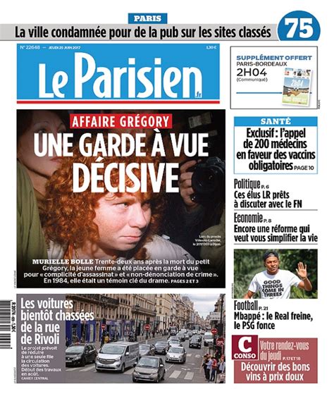 Le Parisien Journal De Paris Du Jeudi 29 Juin 2017 Télécharger Des