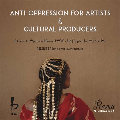 Anti-Oppression for Artists and Cultural Producers