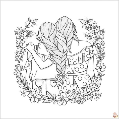 Coloriage Bff Des Dessins à Imprimer Pour Exprimer Votre Amitié